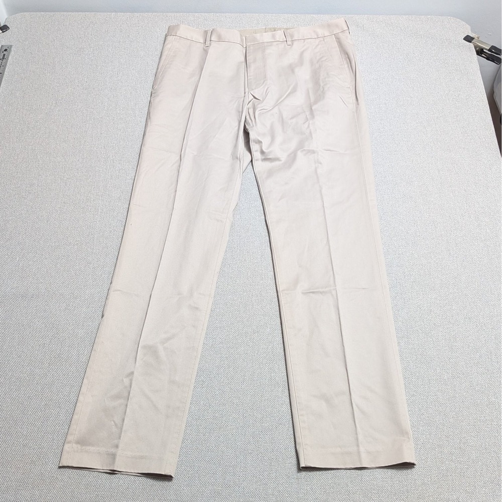 BONOBOS Pants Men's Khaki 35x32 Cotton Stretch Slim Fit Chinos